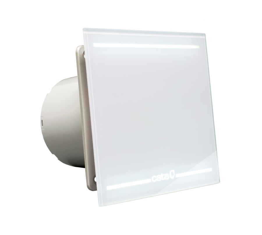 Cata ventilátor E-100 GLT Light Timer, Led podsvietenie, sklenený kryt, 00900001