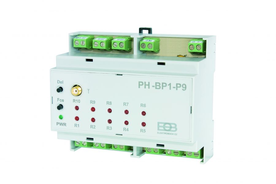 Elektrobock PH-BP1-P9 deväťkanálový prijímač pre riadenie vykurovania