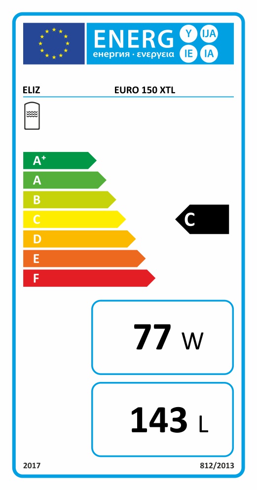 Elíz Euro 150 XTL kombinovaný ležatý ohrievač