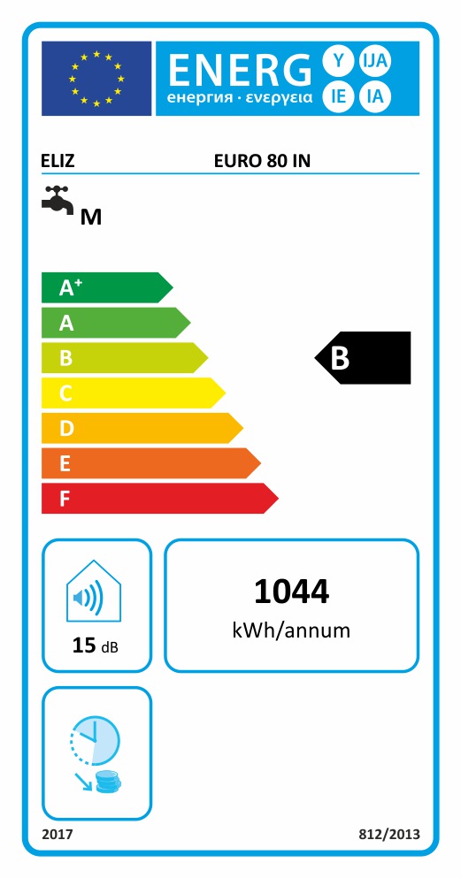 Elíz Euro 80 Inteligent elektrický zvislý ohrievač s elektronikou