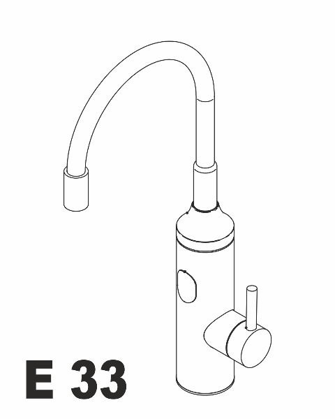 Elíz E 33 vodovodná batéria s elektrickým ohrevom vody