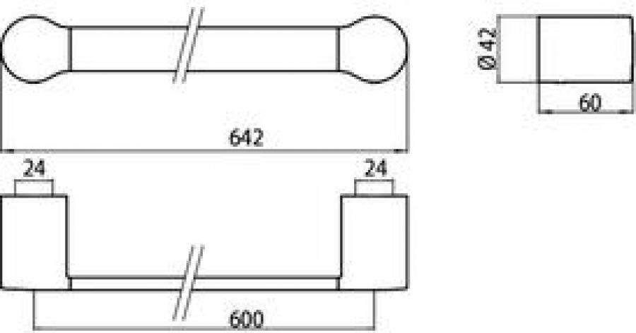 Emco Fino 846000160 držiak na uterák 60 cm