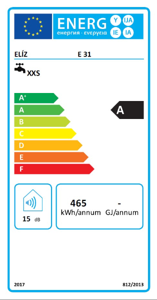 Elíz E 31 vodovodná batéria s elektrickým ohrevom vody