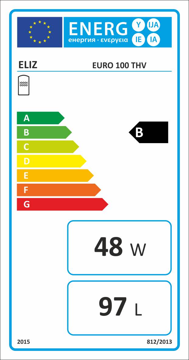 Elíz Euro 100 THV stacionárny ohrievač s 1 hadom, horné vývody