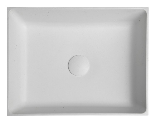 Formigo FG011 betónové umývadlo 47,5x14x36,5 cm, prírodná biela