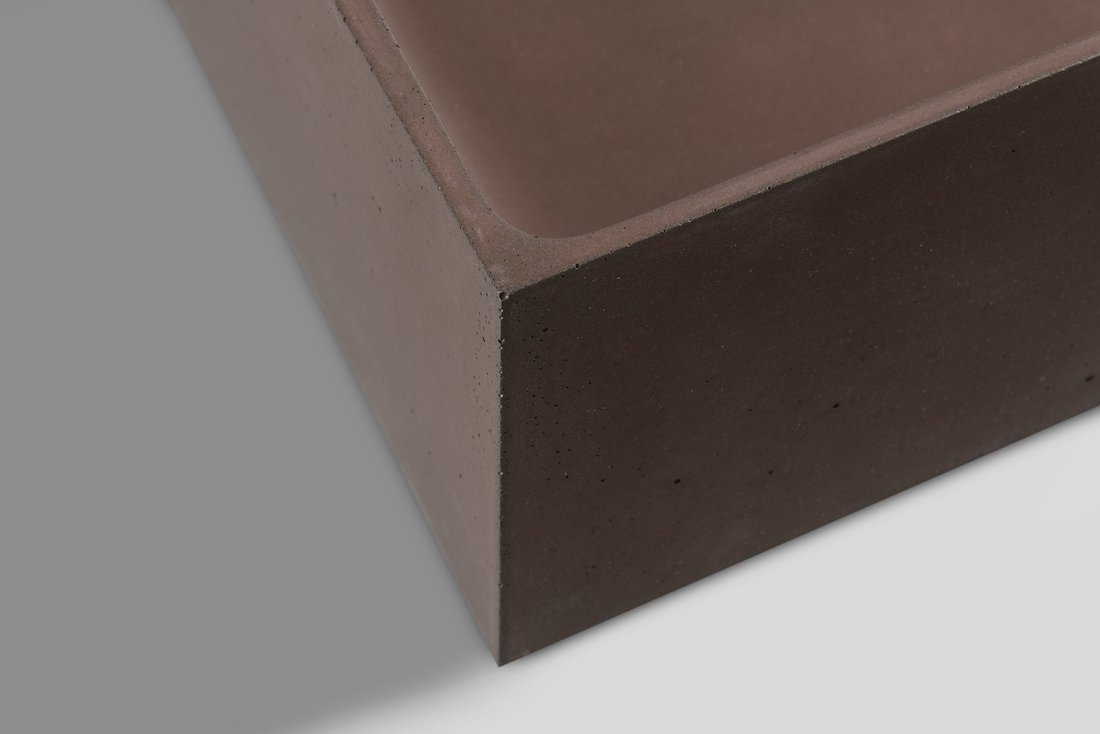 Formigo FG012 betónové umývadlo, 47,5x13x36,5 cm, tehlové