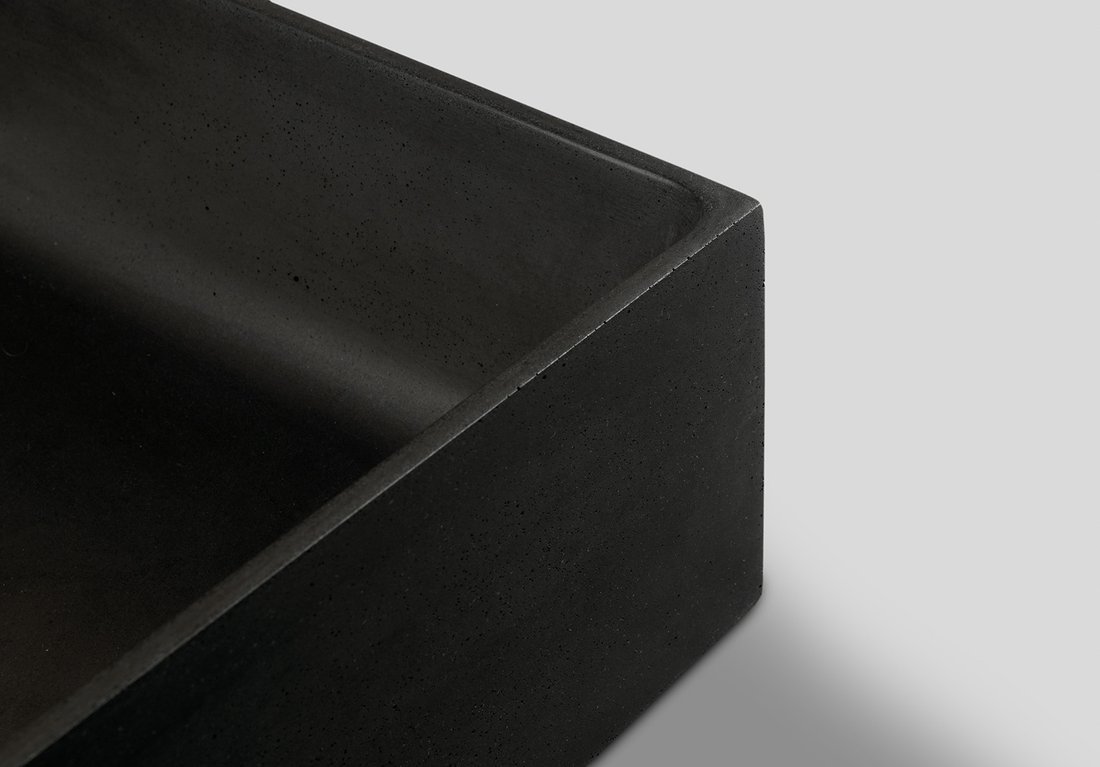 Formigo FG016 betónové umývadlo, 47,5x13x36,5 cm, antracit