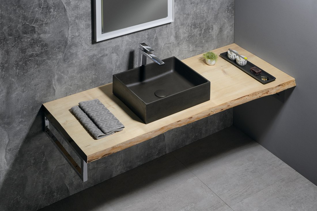 Formigo FG016 betónové umývadlo, 47,5x13x36,5 cm, antracit