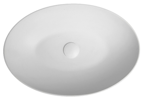 Formigo FG021 betónové umývadlo 60x14,5x40,5 cm, prírodná biela