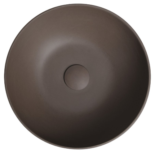 Formigo FG034 betónové umývadlo, priemer 39 cm, tmavo hnedé