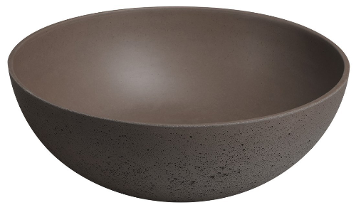 Formigo FG034 betónové umývadlo, priemer 39 cm, tmavo hnedé