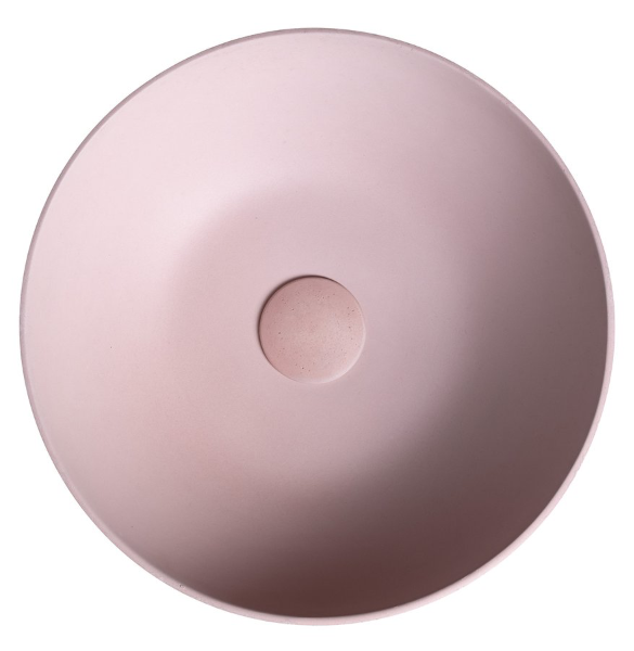 Formigo FG035 betónové umývadlo, priemer 39 cm, ružové