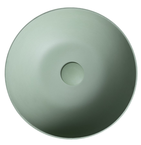 Formigo FG038 betónové umývadlo, priemer 39 cm, zelené