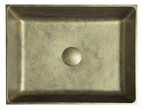 Formigo FG111 betónové umývadlo 47,5x14x36,5 cm, zlaté