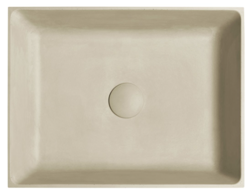 Formigo FG122 betonové umývadlo na dosku, 47,5x36,5cm, žlté