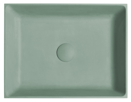 Formigo FG123 betonové umývadlo na dosku, 47,5x36,5cm, zelené