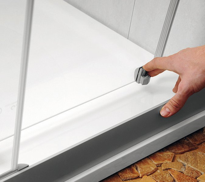 Ravak sprchové dvere NRDP4-130 satin / transparent