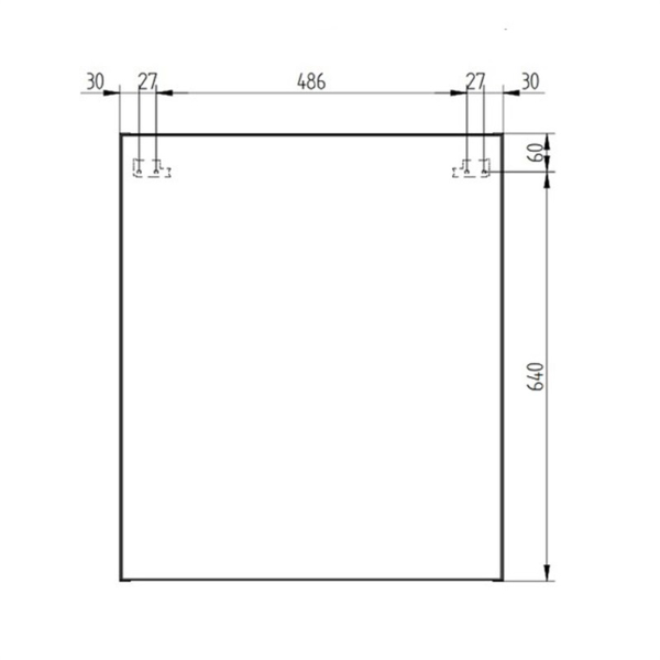 Mereo Aira CN715GB kúpeľňová skrinka, galerka, biela, 600x700x140 mm