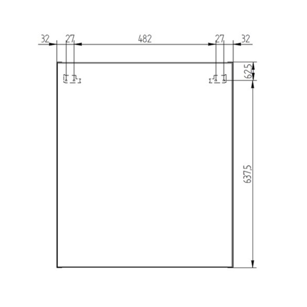 Mereo Aira CN716GB kúpeľňová skrinka, galerka, biela, 600x700x140 mm