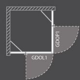 Roltechnik Elegant line sprchové dvere GDOL1 1200 brillant/transparent
