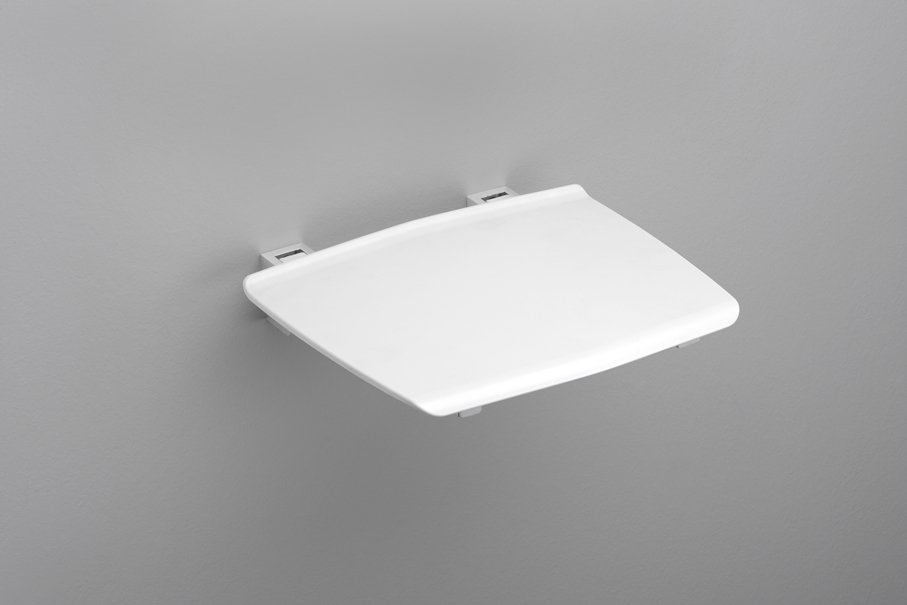 Gelco GS120W sklopné sedátko do sprchového kúta 32,5x32,5 cm, biele