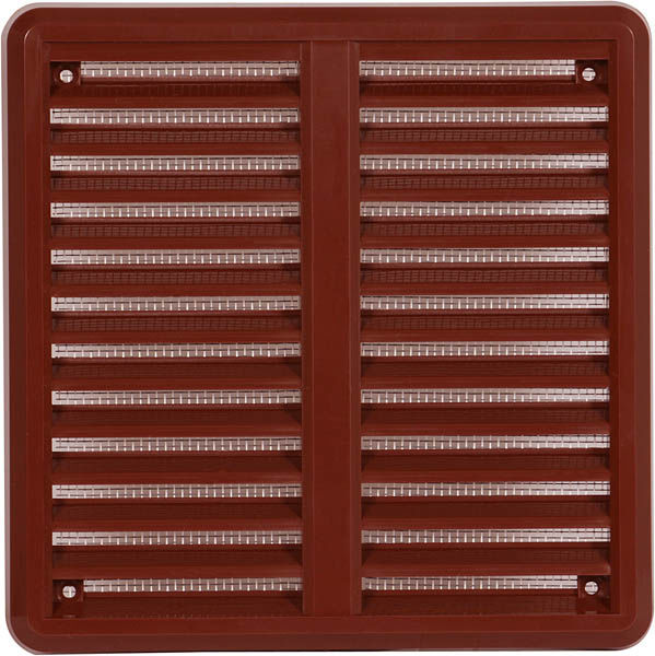Haco VM 150x150 KS H vetracia mriežka - krytka nastaviteľná hnedá