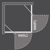 Roltechnik Hitech Horizon sprchovacie dvere HHOP1 900 brillant/transparent