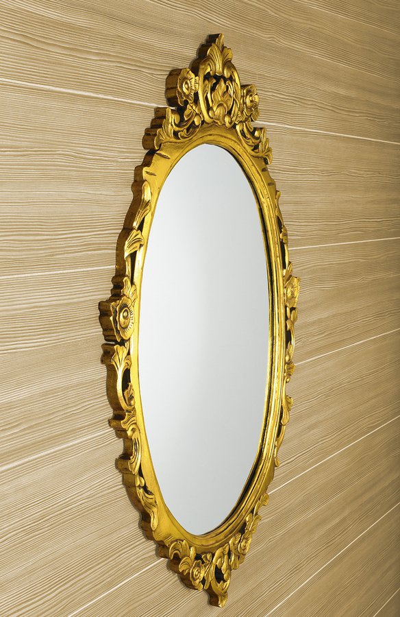 Desna IN352 zrkadlo v ráme, 80x100 cm, zlatá Antique