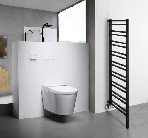 Metro Space IR438B vykurovacie teleso 550x1430 mm, do priestoru, čierne matné
