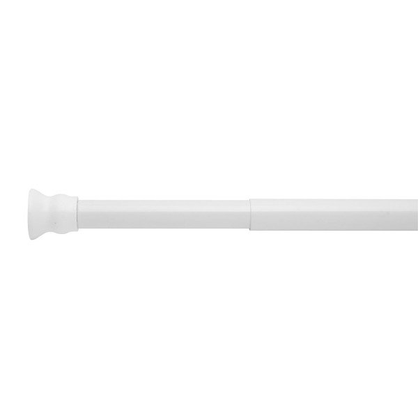 Ridder 55201 teleskopická tyč na sprchový záves, 110-185cm, priemer 25mm, biela