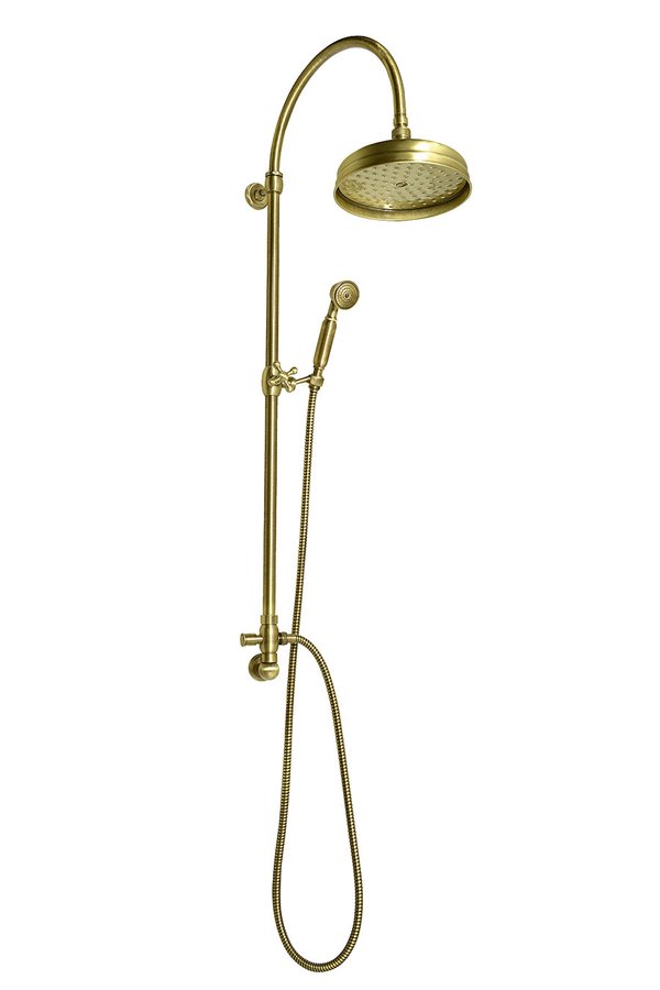 Vanity SET056 sprchový stĺp s prívodom vody, retro, bronz