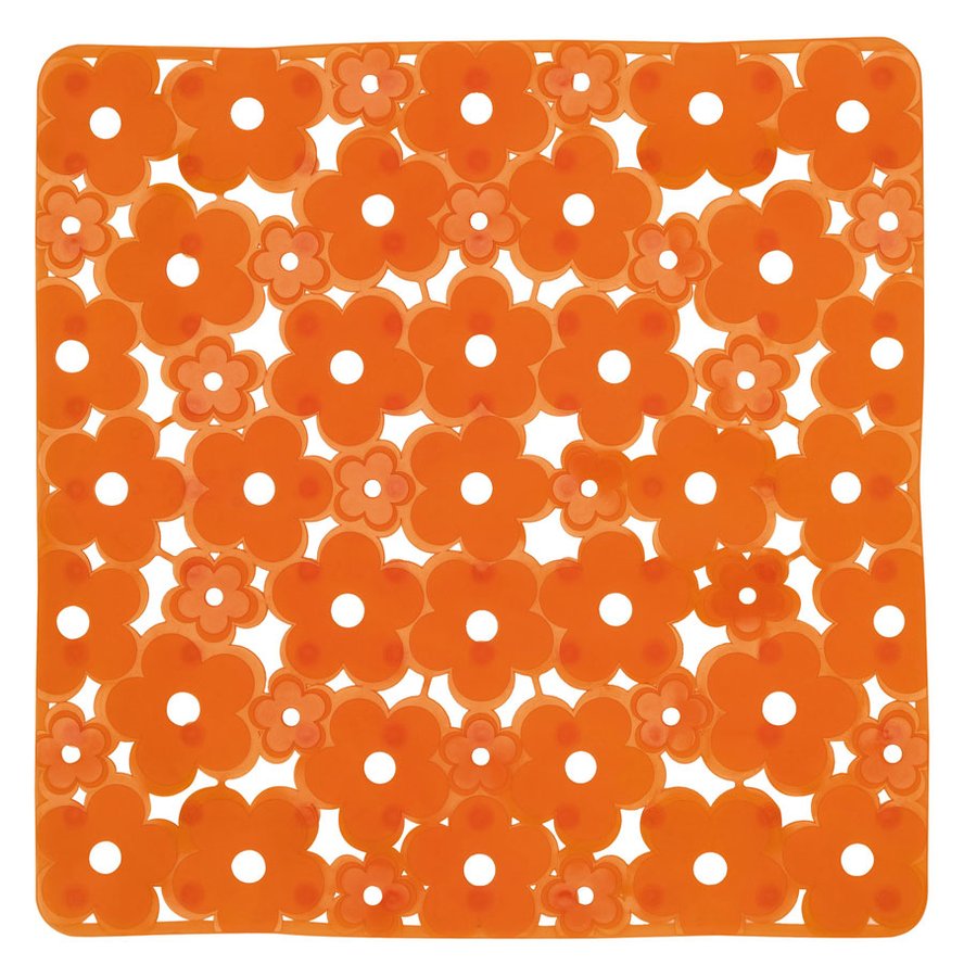 Margherita 975151P4 podložka do sprchovacieho kúta 51,5 x51, 5cm, protišmyk, PVC,oranžová
