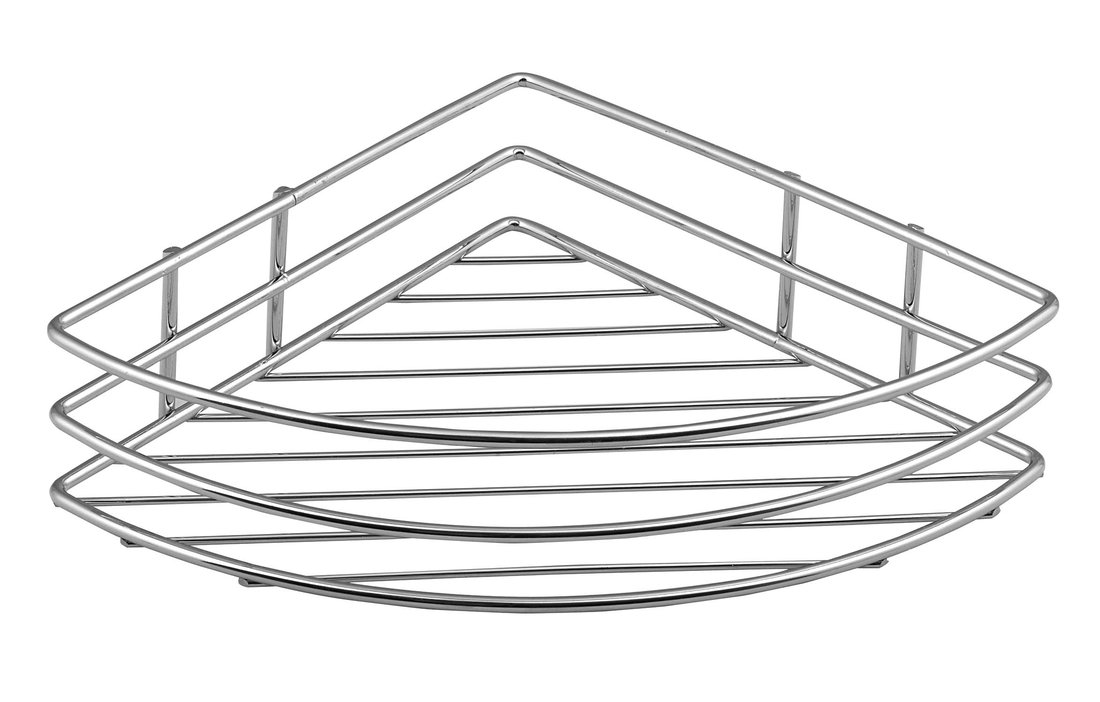 Chrom Line 37005 drôtená rohová polica jednoduchá, chróm
