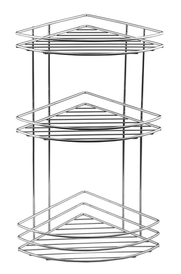 Chrom Line 37015 drôtená polica rohová trojitá chróm
