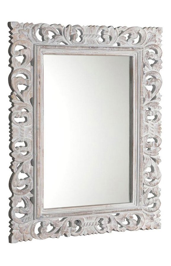 Scule IN171 zrkadlo v ráme, 70x100 cm biela Antique