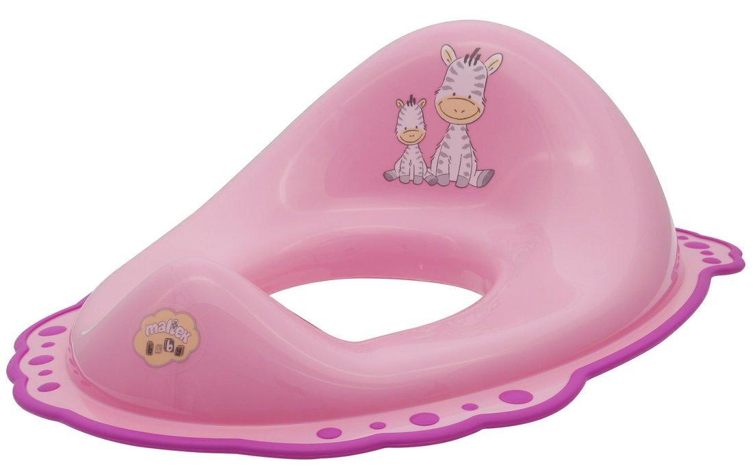 Aqualine 3646 detské WC sedátko Zebra, ružové