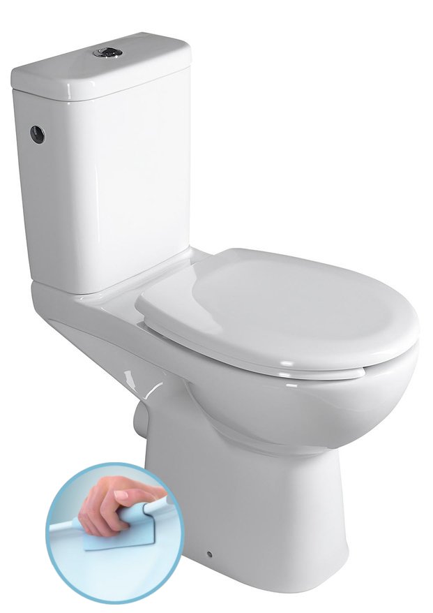 Etiuda K11-0221 WC kombi pre telesne postihnutých CLEAN ON, zadný odpad