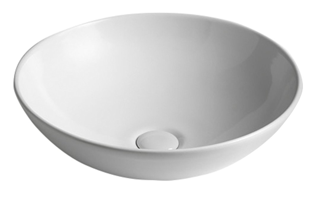 Dimp WH060 keramické umývadlo, priemer 46 cm, na dosku