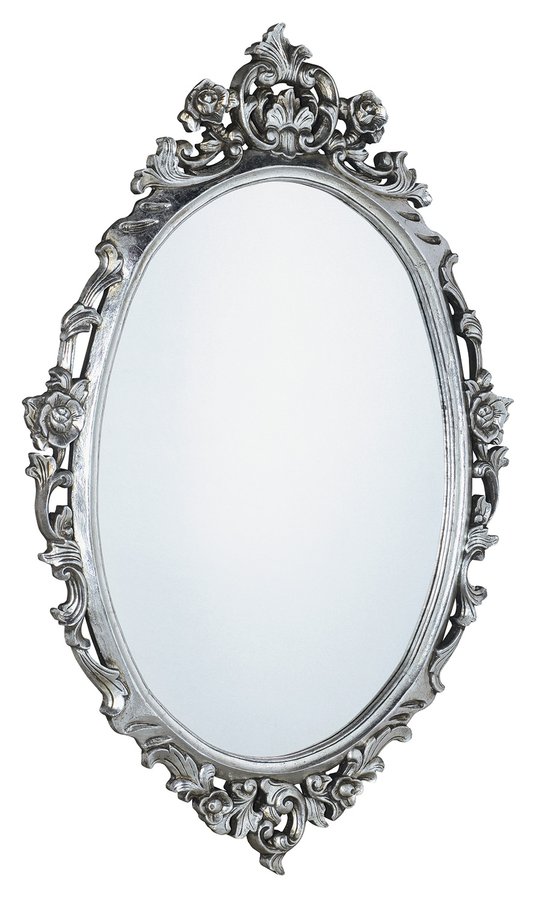 Desna IN344 zrkadlo v ráme, 80x100 cm, strieborná Antique