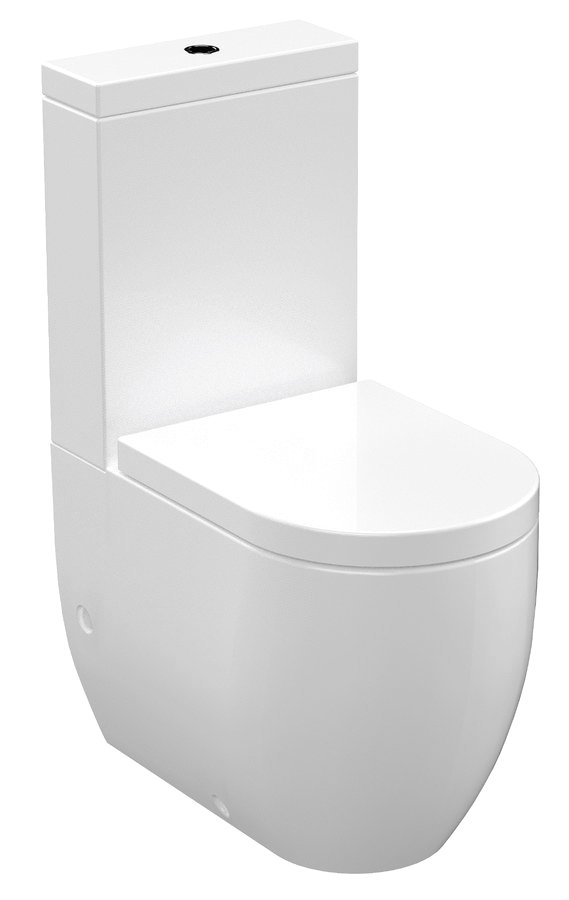 Kerasan Flo WCset11-Flo WC kombi, spodný/zadný odpad