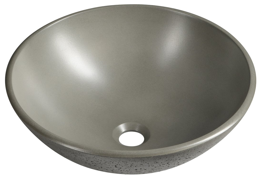 Formigo FG005 betónové umývadlo, priemer 41 cm, šedé