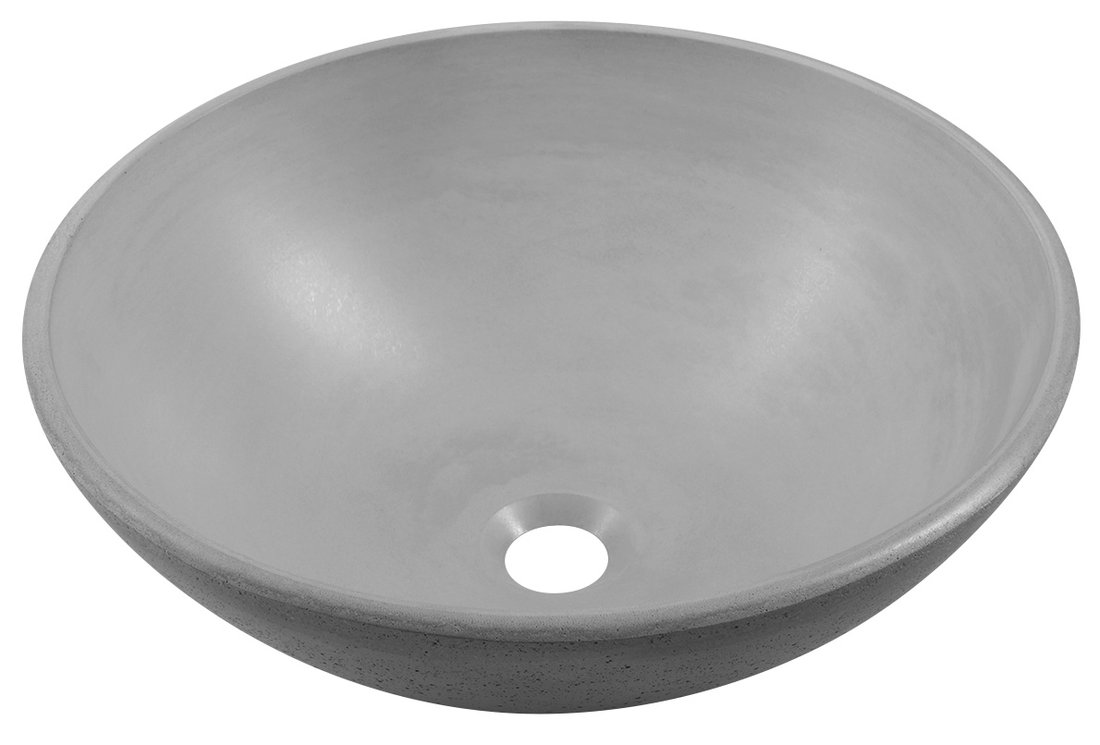 Formigo FG009 betónové umývadlo, priemer 41 cm, svetlo šedé