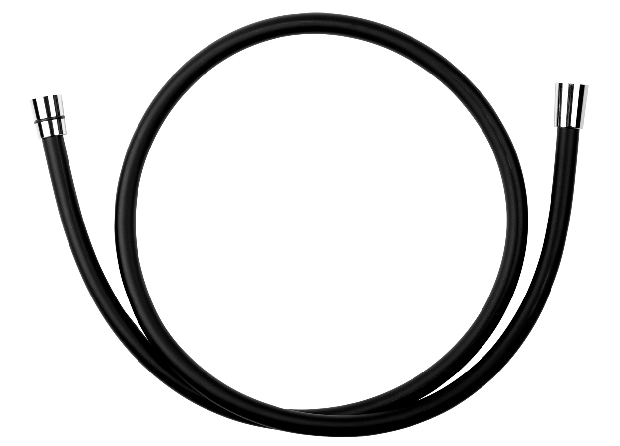 Novaservis BLACK/150,5 sprchová hadica plastová, 150 cm, čierna