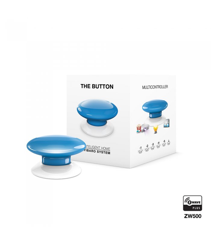 Fibaro ovládač scén - The Button (FGPB-101-6 ZW5) - Modré