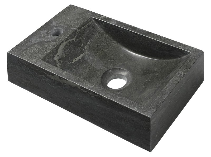 Blok 2401-38 kamenné umývadlo 40x10x22 cm, čierny Antracit