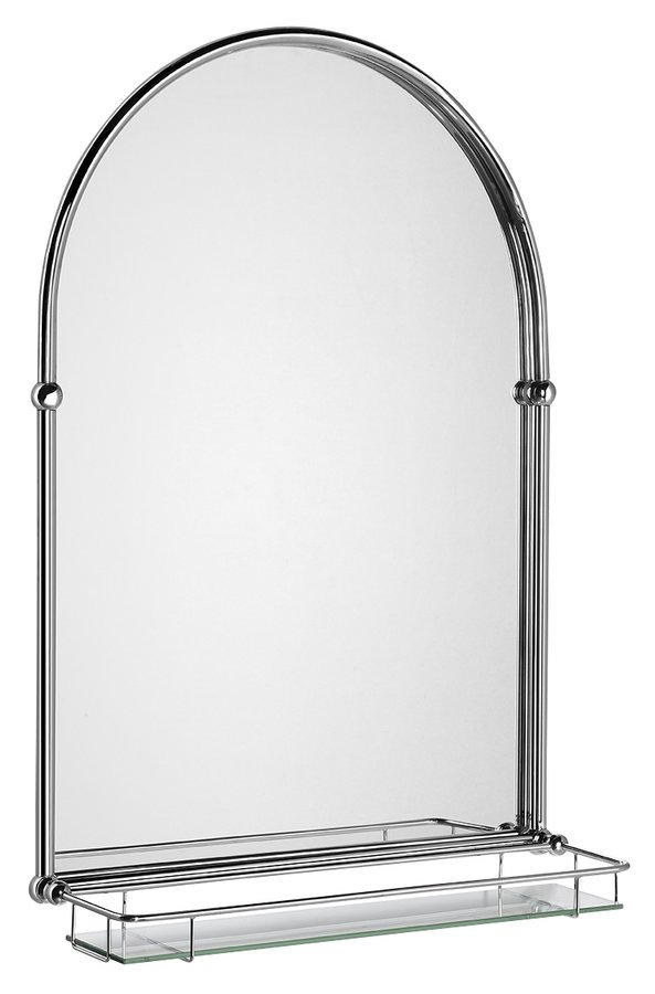 Tiga HZ202 zrkadlo 48x67cm, sklenená polička, chróm