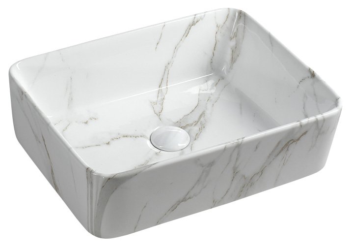 Dalma MM517 keramické umývadlo 48x38x13 cm, carrara