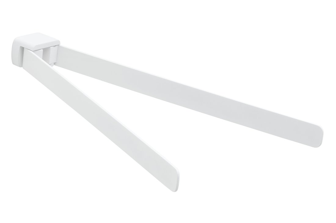 Pirenei PI2302 držiak uterákov dvojitý otočný, 350mm, biely matný