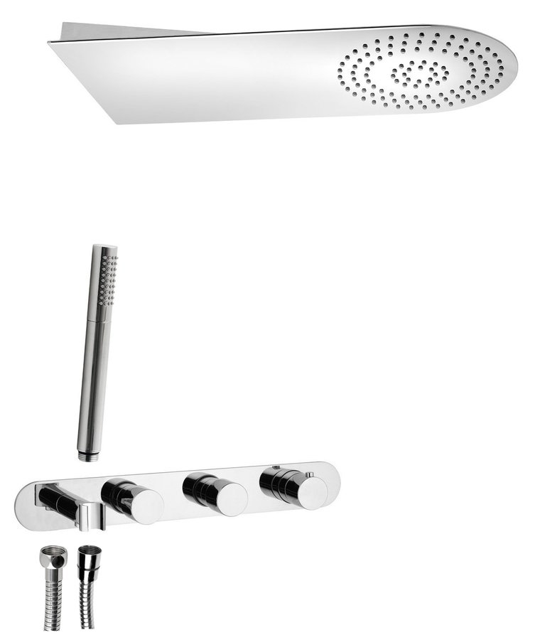 Sapho MB623-01 podomietkový sprchový set s termostatickou batériou a držiakom sprchy, 2 výstupy