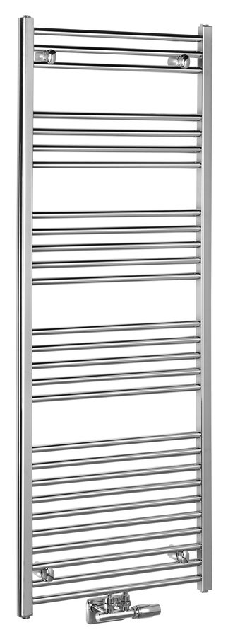 Alya LLS305 vykurovacie teleso rovné 600x1600 mm, stredové pripojenie, chróm